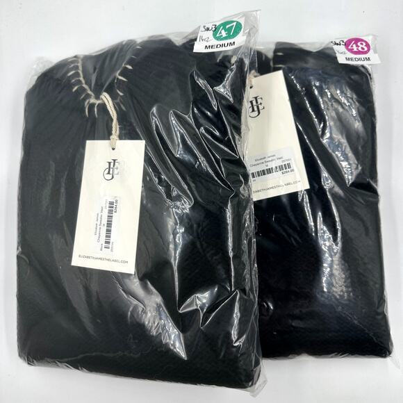 Elizabeth James Cheyenne Sweater Vest Black Ivory NEW M Preppy Bohochic - Picture 6 of 6